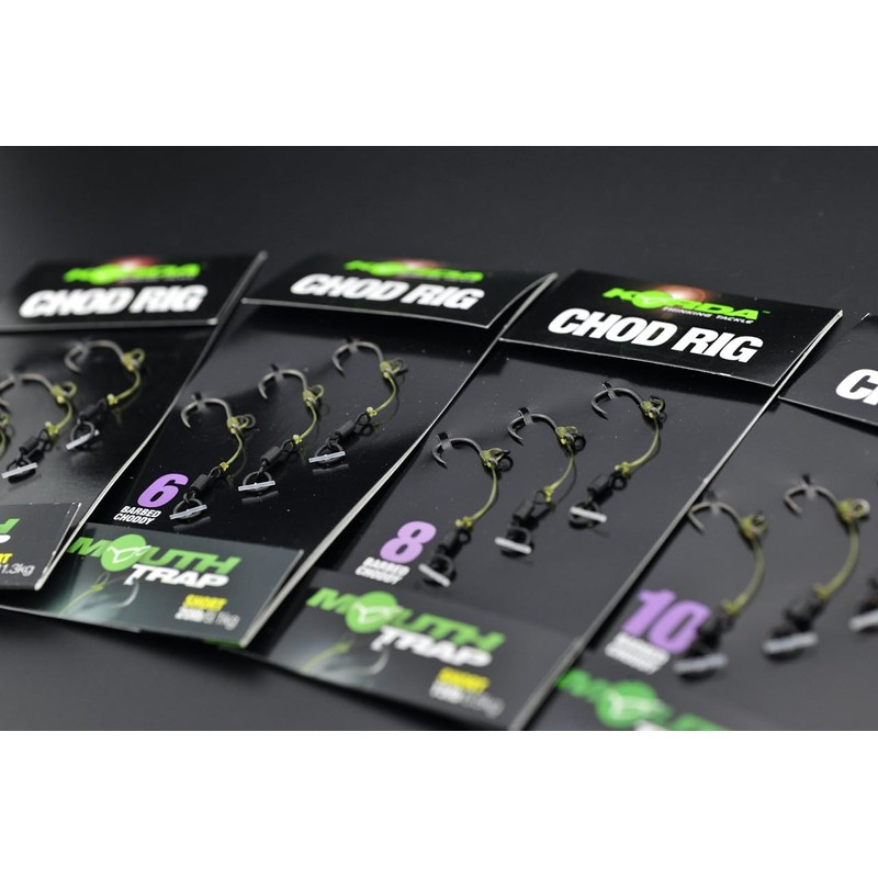 Korda Ready Tied Chod Rigs (Short Barbed Size 8)