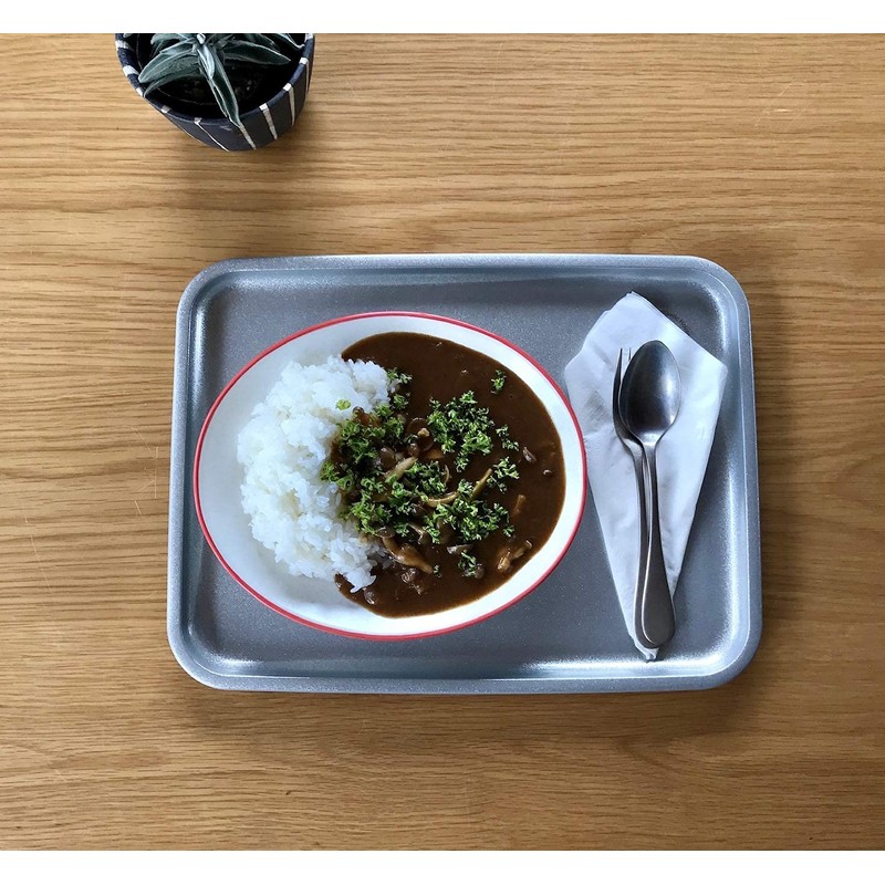 Tradition Acoustic PLATRAY Non-Slip Tray 14.2 inches (36 cm), Silver,