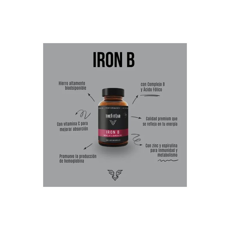 Thefitlab-iron B-suplemento De Hierro, Vit C, Grupo B Y Zinc
