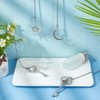 BENECREAT 4Pcs Alloy Ceiling Fan Pull Chain Extenders, Key Star