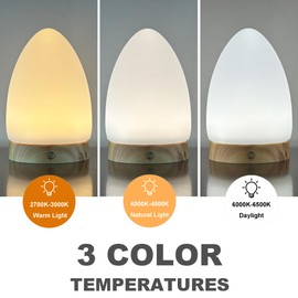 Sad Lamp, 10000 LUX Light Therapy Lamp with 360° Effective Field, 3 Colors Temperature, 4 Timers, 4 Brightness Levels&Memory Function, UV Free Sun Light for Home/Office Mood Enhancement