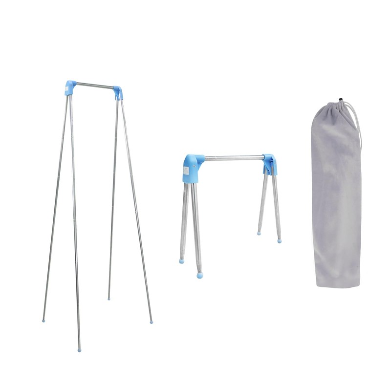 Yuhtech Extendable Clothes Rail Portable Clothes Rack Foldable Small Adjustable