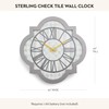 MACKENZIE-CHILDS Wall Clock, Decorative Enamel Clock for Kitchen and Living