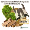 PetriStor Wool Sauna Hat Knight for Man Natural Felt 100%