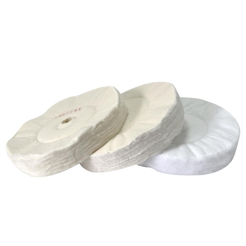 Fine Cotton Polishing Wheel for 16"Woodworking 3-Step Lathe Buffing System