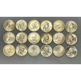 2000 - 2008 Complete Sacagawea Set 18 Coins PD Brilliant Uncirculated