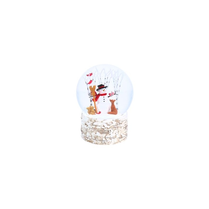 Gisela Graham Woodland and Snowman Musical Christmas Snow Globe