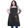 XIEJINJIA 2 Pack Adjustable Apron with Pockets Chef Kitchen Restaurant