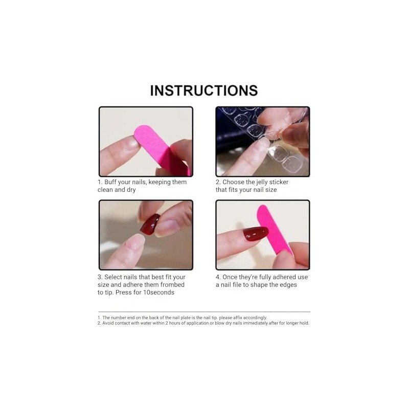 Uñas postizas con relieve de almendra, uñas postizas artificiales de