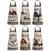 Bencailor 6 Pcs Kitchen Aprons Waterproof Aprons Adjustable Baking Cooking