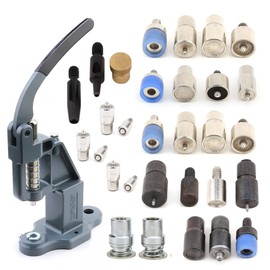 Snaps Rivet Grommet Prong Eyelet Popper Fastener Self Cover Fabric Button Hand Press Machine Set