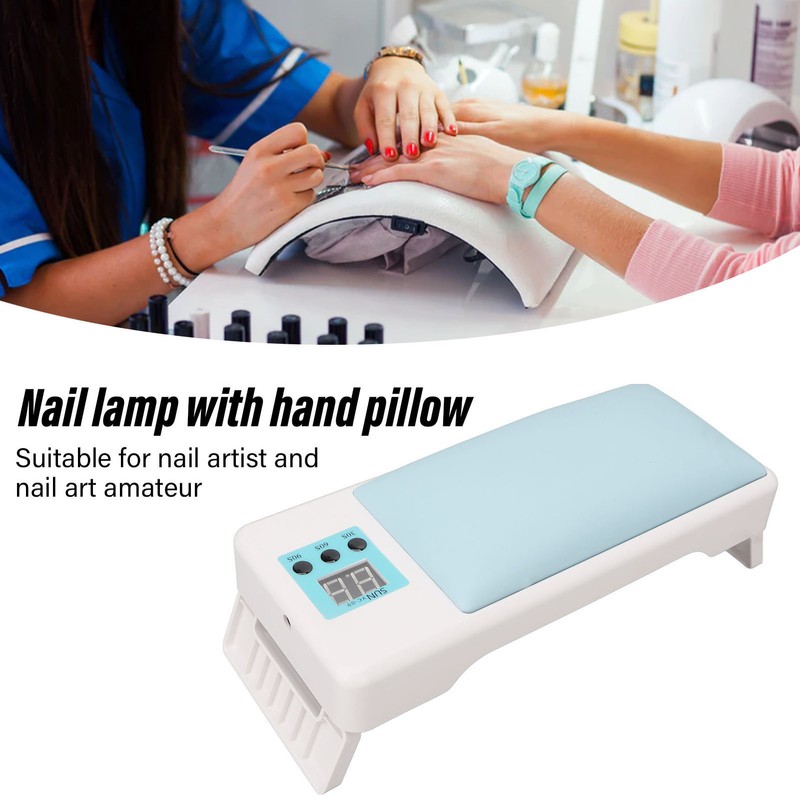 UV LED Nail Lamp with Hand Pillow Folding Portable Gel
