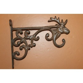 Woodlands Mailbox Post Decor Cast Iron Corbel Corner Accent B-15