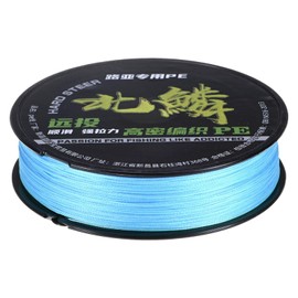 M METERXITY Braided Fishing Line, 164 Yards 0.32mm Dia Abrasion Resistant Colored Fishing Line for Saltwater/Freshwater/Ice Fishing, 8 Strand Super Strong Zero Stretch [Blue]