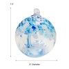 Dale Tiffany Hand Blown Glass, 6" Diameter Aqua, Tree of