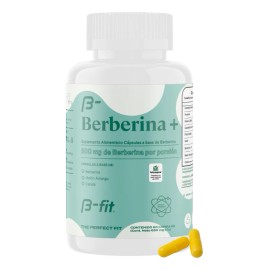 B-fit B Berberina Plus 60 Cápsulas 500mg Por Porción Sabor Melón Amargo Y Canela
