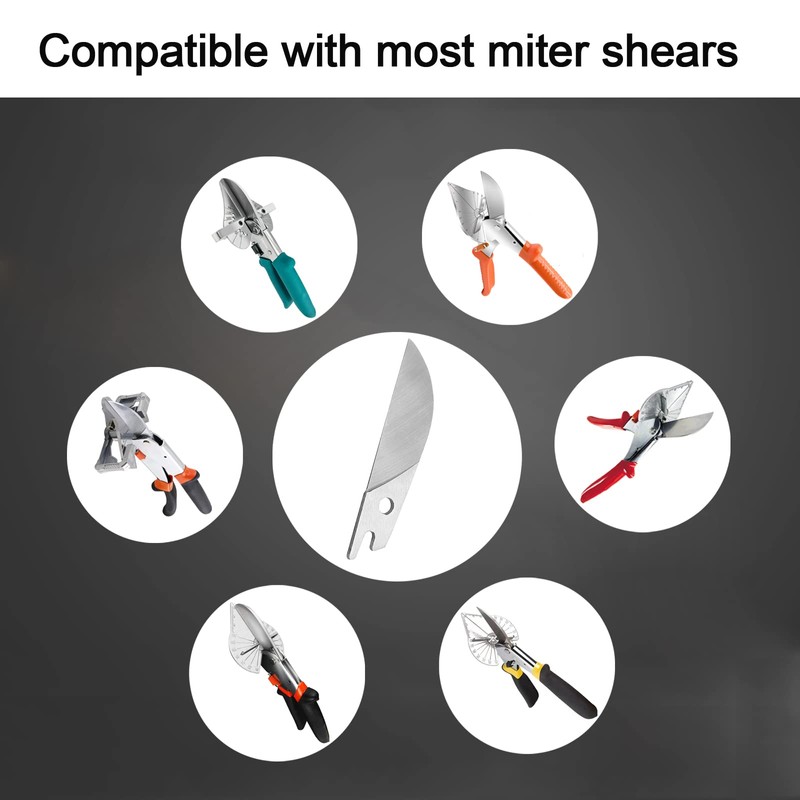 Wonglea Miter Shears Replacement Blade,Shears Cutter Scissors Snips Blades,Multi-Angle Angular