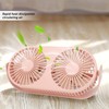 Double Fan USB Charging Fast Heat Dissipation 360° Rotation Double