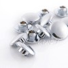 KiWAV motorcycle round bolt cap screw cover plug chrome for