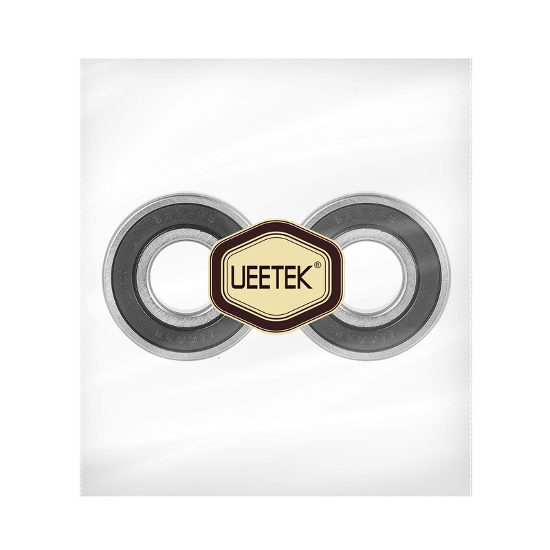 UEETEK 2pcs 6203-2RS Bearing Shielded Deep Groove Ball Bearing Wheel