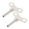 Operitacx 2Pcs Vintage Desk Clock Winding Keys Durable Steel Mechanical
