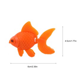 WsjiaboFux 10Pcs Orange Aquarium Fish Bowl Tank Artificial Floating Plastic Decor Goldfish Ornament Fish Tank Decoration Aquarium Décor Thematic Ornaments