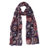 PANTONIGHT Scarf for Women Circle Rings Print Fashion for Spring