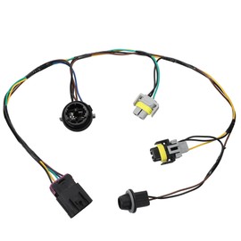 RED Wolf Headlight Wiring Harness Socket Replacement for Chevy Malibu 2008 2009 2010 2011 2012 Replace 645-539 15930264 Headlamp LED Wire Connector Plug