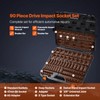 VEVOR Impact Socket Set 3/8" Drive, 90 PCS, CR-MO, SAE