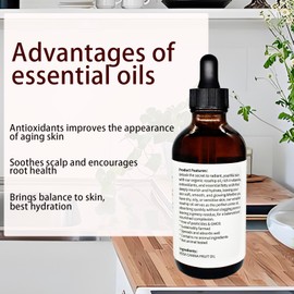 4.2 OZ Organic Rosehip Seed Oil Hair Relaxer 100% Pure Cold Pressed All Natural For Anti Aging, Face, Hair Relaxer & Skin Moisturizer - All Ages Skin Hydrating and Nourishing