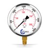 CARBO Instruments 4" Pressure Gauge, Chrome Plated Steel Case, Dry,