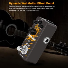 AFOT Digital Automatic Wah Sound Effect Pedal, Mini Auto Wah Pedal Dynamic Wah Guitar Effect Pedal Envelope Filter True Bypass