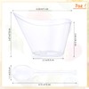 150 Pack 7 oz Clear Plastic Dessert Cups with Plastic