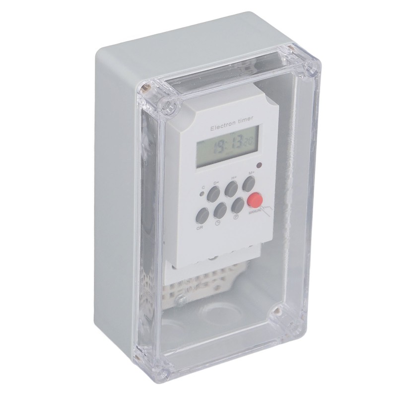 Swimming Pool Pump Timer Waterproof Digital Timer Box Programmable Time