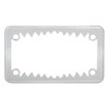 GG Grand General 60392 Chrome Shark Teeth Motorcycle License Plate Frame, 7-1/2"x4-1/16"