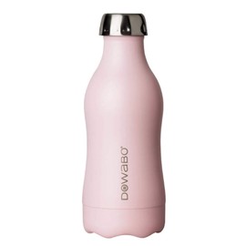 Dowabo Cocktail Collection Drinking Bottle - Carbonated Insulated Flask Made of Stainless Steel - 12 Hours Hot and 24 Hours Cold - 350 ml (Flamingo)