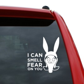 Black Heart Decals & More Bob's Burgers - Louise Belcher - I Smell Fear On You Vinyl Decal | 5" tall