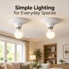 2-Pack E26/E27 Lamp Bulb Holders for Indoor Lighting – White