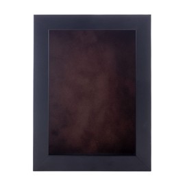 12x16 Shadow Box Frame Black Wood | with a 3/4" Usable Display Depth | Includes a Brown Real Suede Texture Acid-Free Backing Board, UV Resistant Acrylic, and Hanging Hardware