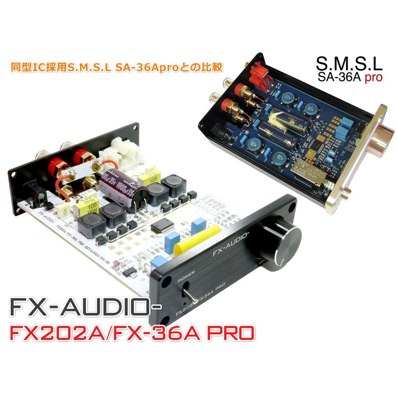 FX-AUDIO - FX202A/FX-36A PRO "Silver" TDA7492PE Digital Amplifier IC Equipped