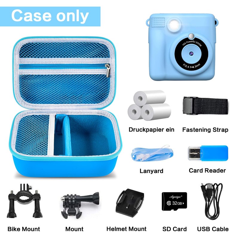 Againmore Children's Camera Bag Compatible with Greenkinder/for Uleway/for Gofunly/for Nuotun