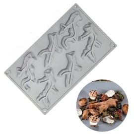 mostsom - Molde de silicona para fondant y pasta de goma, suministros de decoración de pasteles (rama E)