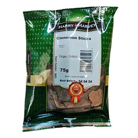 75g Cinnamon Sticks, Cassia Bark, ideal for curries, deserts, roll, rice - Indian whole spice