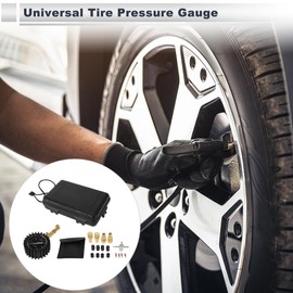 RATCHROLL 1 Set Universal Tire Pressure Gauge 60 PSI 2.76 Inch Digital Pressure Gauge Tyre Air PSI Meter for Motorcycle SUV Truck