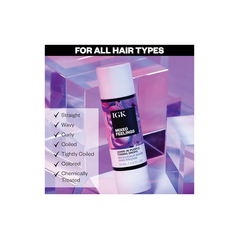 IGK Igk mixed feelings leave-in blonde drops unisex 1 oz