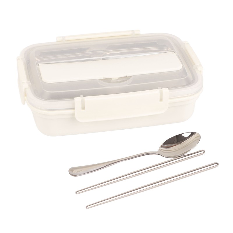 Lunch Box 4 Compartments Design 304 Stainless Steel Matching Tableware