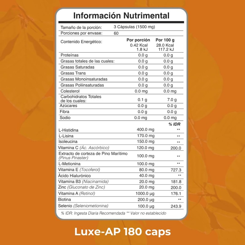 Biobo Labs LuminaSkn Luxe-AP (180 cápsulas)