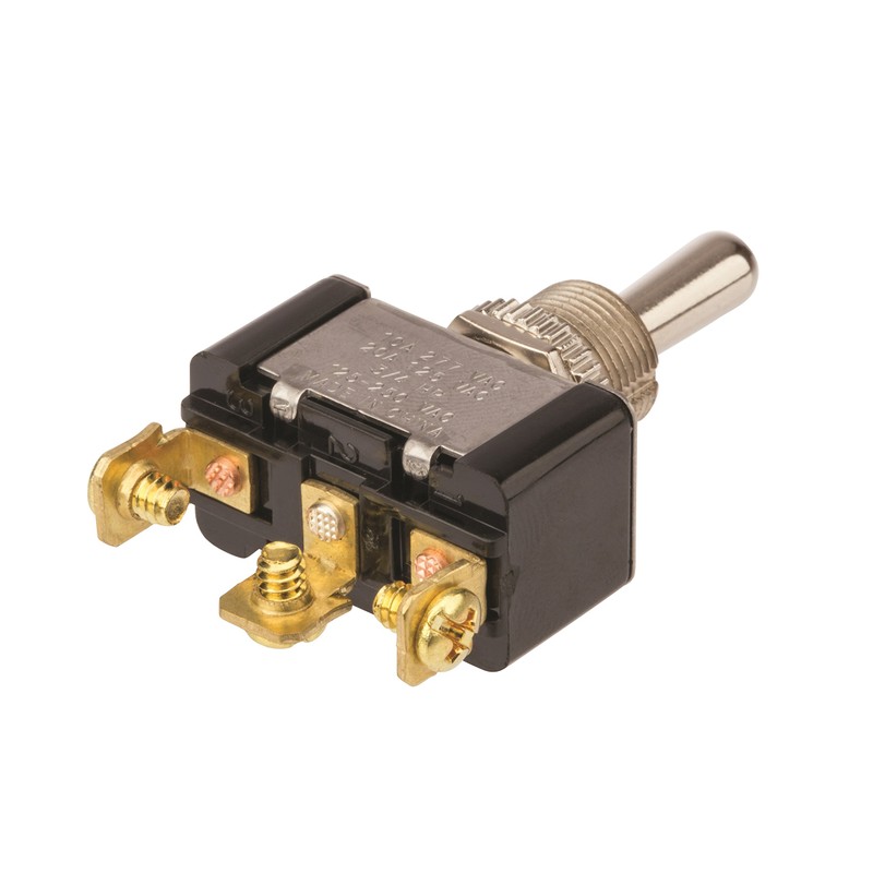 Toggle Switch, Maintained Contact and Single Pole, On Off On
