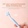 YANDY Denture Brush Dual Head - Soft Bristle Toothbrush for