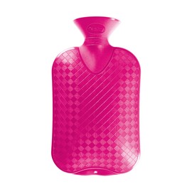 Fashy Hot Water Bottle 2.0 L Thermoplastic Smooth Design Raspberry